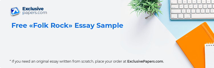 Free «Folk Rock» Essay Sample