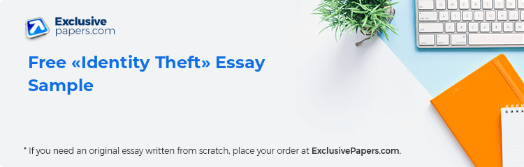 Free «Identity Theft» Essay Sample