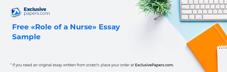 Free «Role of a Nurse» Essay Sample