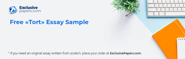 Free «Tort» Essay Sample