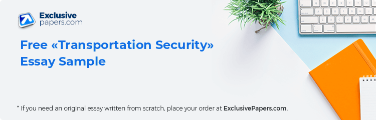 Free «Transportation Security» Essay Sample